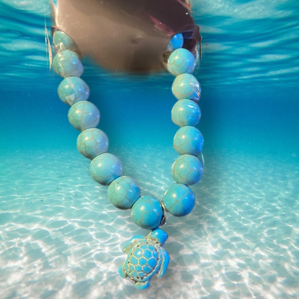 Turquoise turtle bracelet  new in package